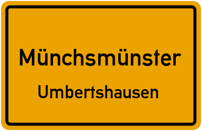 Straßenverzeichnis Münchsmünster Umbertshausen