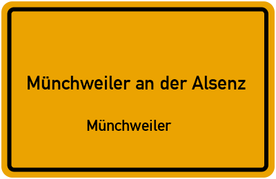 Straßenverzeichnis Münchweiler an der Alsenz Münchweiler