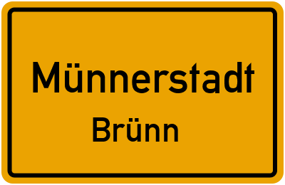 Straßenverzeichnis Münnerstadt Brünn