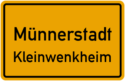 Straßenverzeichnis Münnerstadt Kleinwenkheim