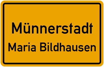 Straßenverzeichnis Münnerstadt Maria Bildhausen