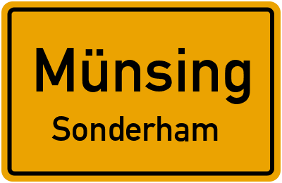 Straßenverzeichnis Münsing Sonderham
