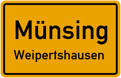 Straßenverzeichnis Münsing Weipertshausen