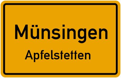 Straßenverzeichnis Münsingen Apfelstetten