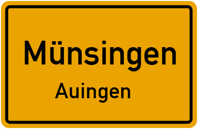 Straßenverzeichnis Münsingen Auingen