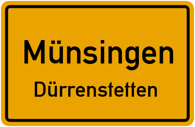 Straßenverzeichnis Münsingen Dürrenstetten