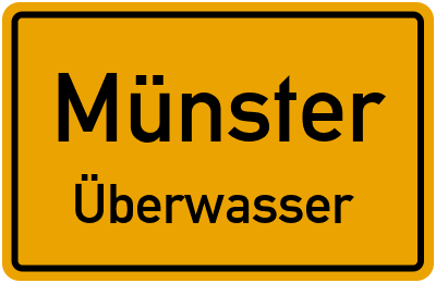 Straßenverzeichnis Münster Überwasser
