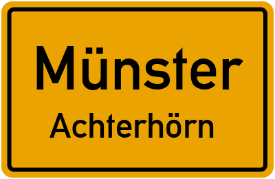 Straßenverzeichnis Münster Achterhörn