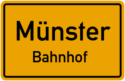 Straßenverzeichnis Münster Bahnhof