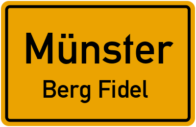 Straßenverzeichnis Münster Berg Fidel