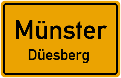 Straßenverzeichnis Münster Düesberg