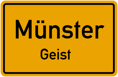 Straßenverzeichnis Münster Geist