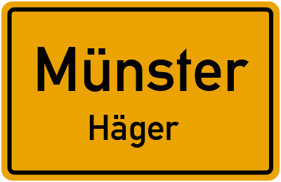 Straßenverzeichnis Münster Häger