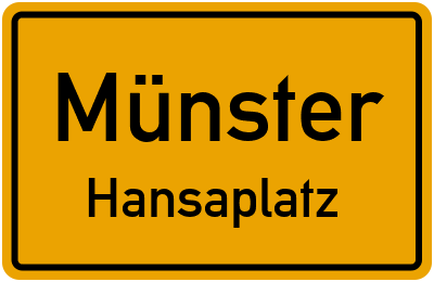Straßenverzeichnis Münster Hansaplatz