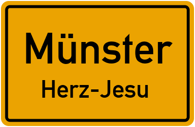 Straßenverzeichnis Münster Herz-Jesu