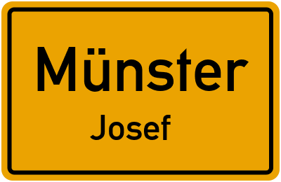 Straßenverzeichnis Münster Josef