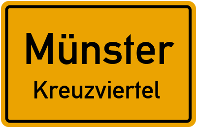 Straßenverzeichnis Münster Kreuzviertel