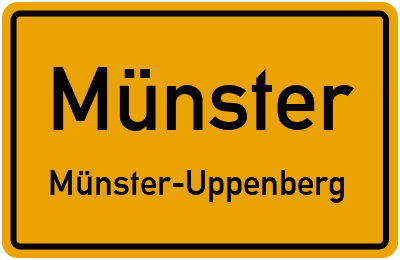 Straßenverzeichnis Münster Münster-Uppenberg