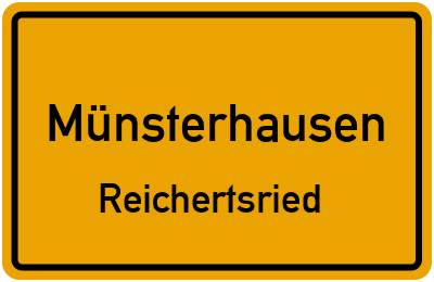 Straßenverzeichnis Münsterhausen Reichertsried