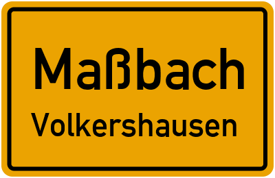 Straßenverzeichnis Maßbach Volkershausen