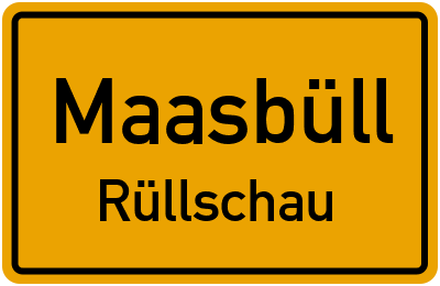 Straßenverzeichnis Maasbüll Rüllschau