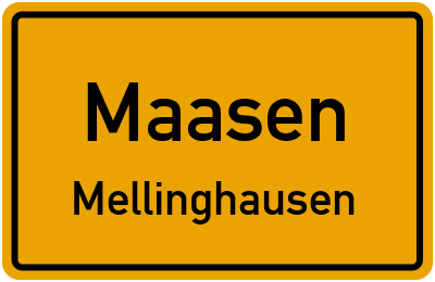 Straßenverzeichnis Maasen Mellinghausen