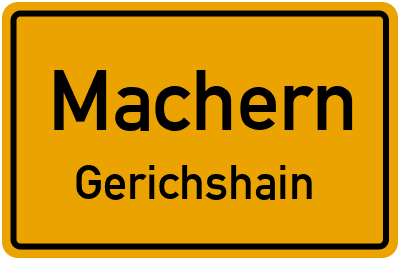 Straßenverzeichnis Machern Gerichshain