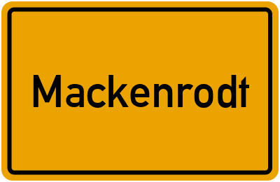 Ortsschild von Gemeinde Mackenrodt in Rheinland-Pfalz