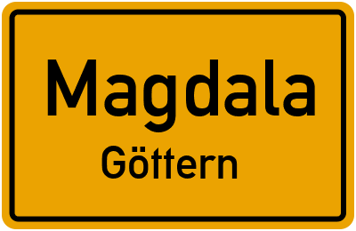 Straßenverzeichnis Magdala Göttern