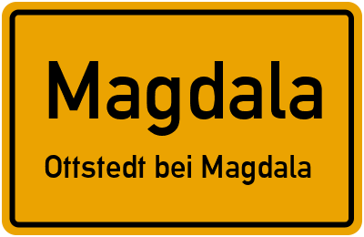 Straßenverzeichnis Magdala Ottstedt bei Magdala