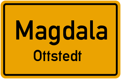 Straßenverzeichnis Magdala Ottstedt