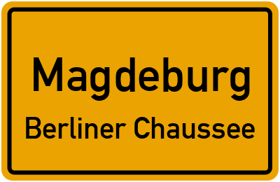 Straßenverzeichnis Magdeburg Berliner Chaussee