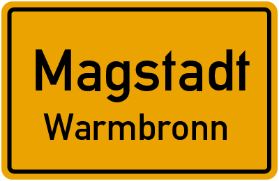 Straßenverzeichnis Magstadt Warmbronn