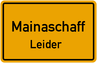 Straßenverzeichnis Mainaschaff Leider