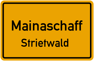 Straßenverzeichnis Mainaschaff Strietwald