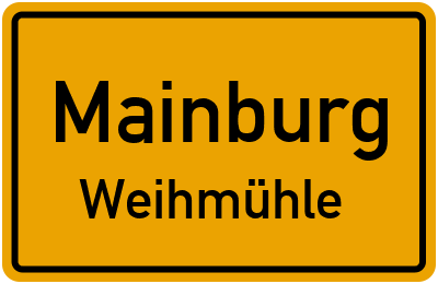 Straßenverzeichnis Mainburg Weihmühle