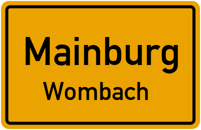 Straßenverzeichnis Mainburg Wombach