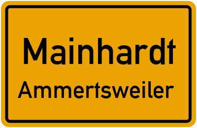 Ortsschild Mainhardt Ammertsweiler