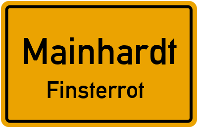 Straßenverzeichnis Mainhardt Finsterrot