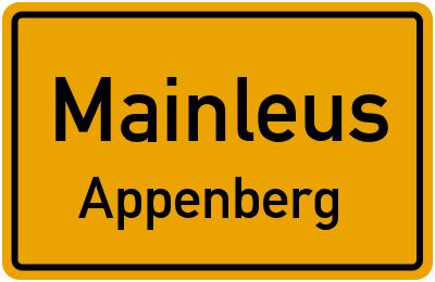 Straßenverzeichnis Mainleus Appenberg