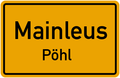 Straßenverzeichnis Mainleus Pöhl
