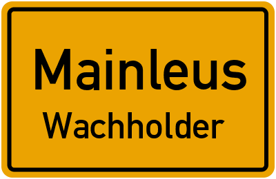 Straßenverzeichnis Mainleus Wachholder