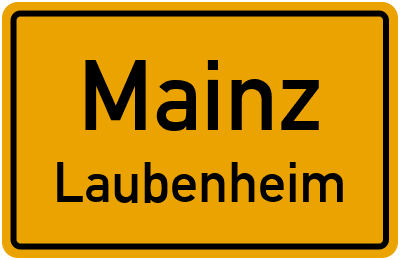 Straßenverzeichnis Mainz Laubenheim