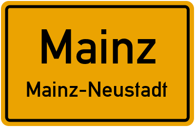 Straßenverzeichnis Mainz Mainz-Neustadt