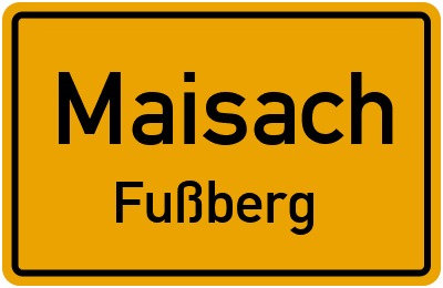 Ortsschild Maisach Fußberg