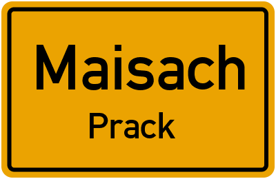 Ortsschild Maisach Prack