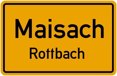 Ortsschild Maisach Rottbach