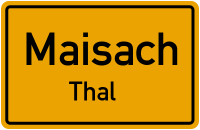 Ortsschild Maisach Thal