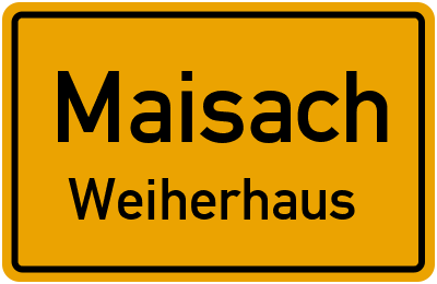 Ortsschild Maisach Weiherhaus