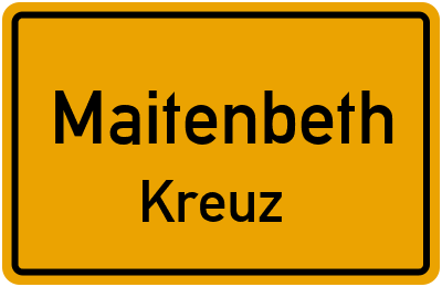 Straßenverzeichnis Maitenbeth Kreuz